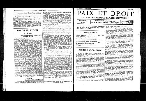 Paix et Droit.  (01/06/1932)